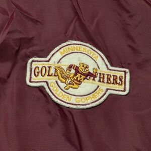 Vintage Chalk Line Minnesota Golden Gophers Jacket Men's XL Maroon Satin Bomber